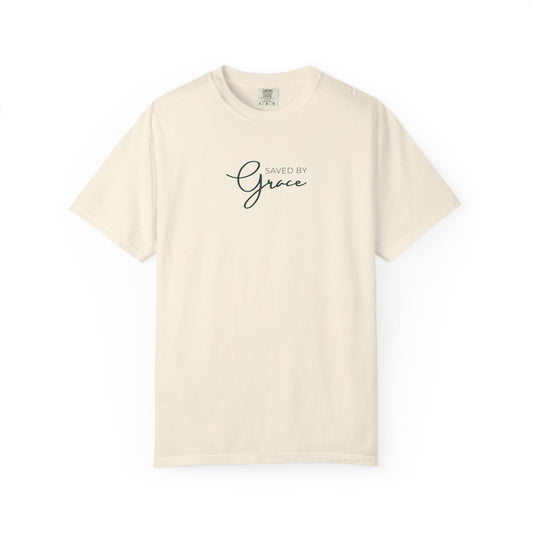 Saved By Grace Christian T-Shirt | Comfort Colors 1717
