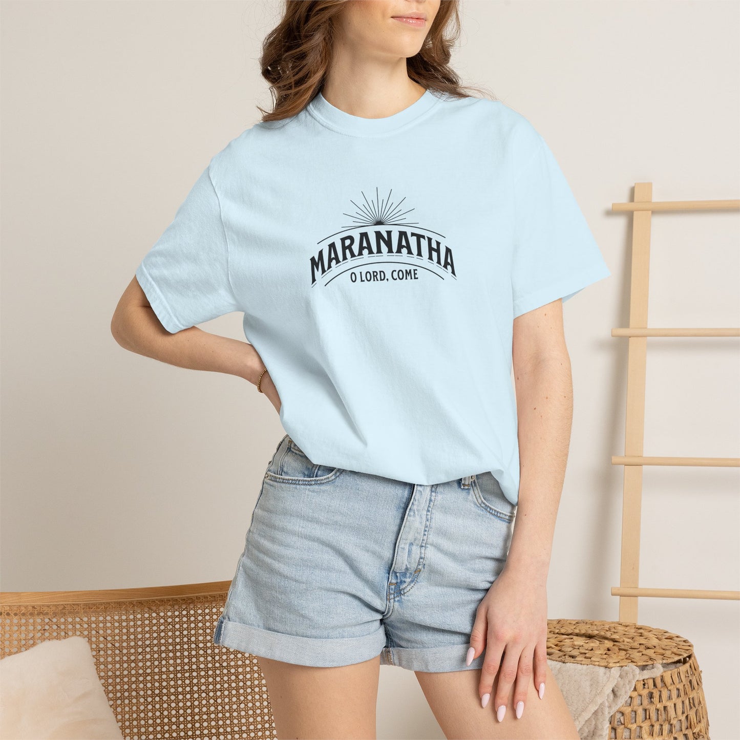 Maranatha O Lord Come Christian T-Shirt | Comfort Colors 1717