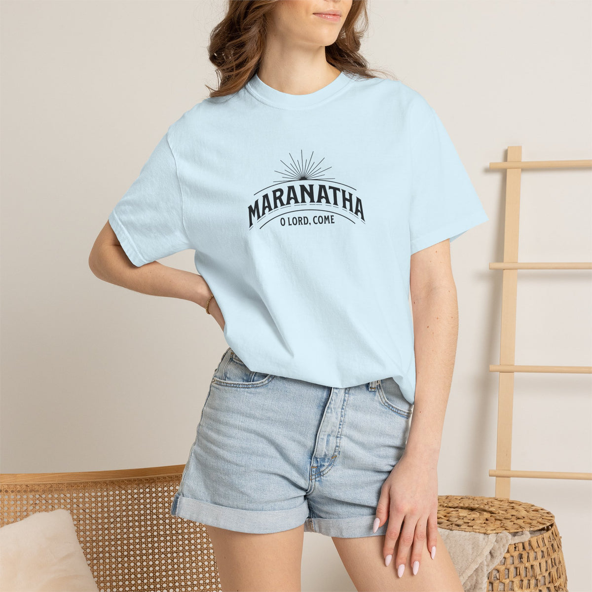 Maranatha O Lord Come Christian T-Shirt | Comfort Colors 1717
