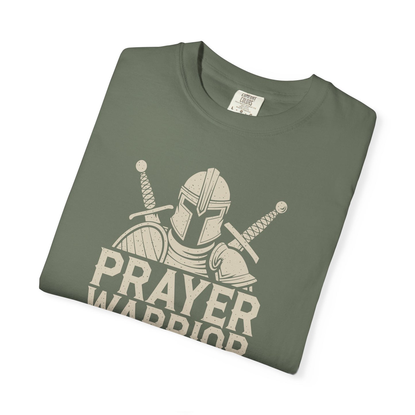 Prayer Warrior Mom T-Shirt — Christian Mom Faith Tee — Comfort Colors 1717 shirt