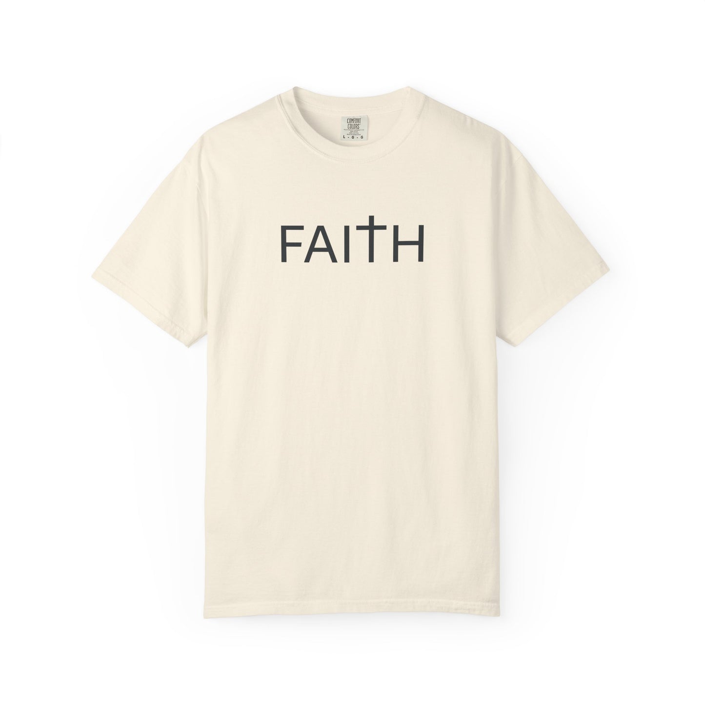 FAITH Christian T-Shirt | Comfort Colors 1717 Minimalist Faith Tee