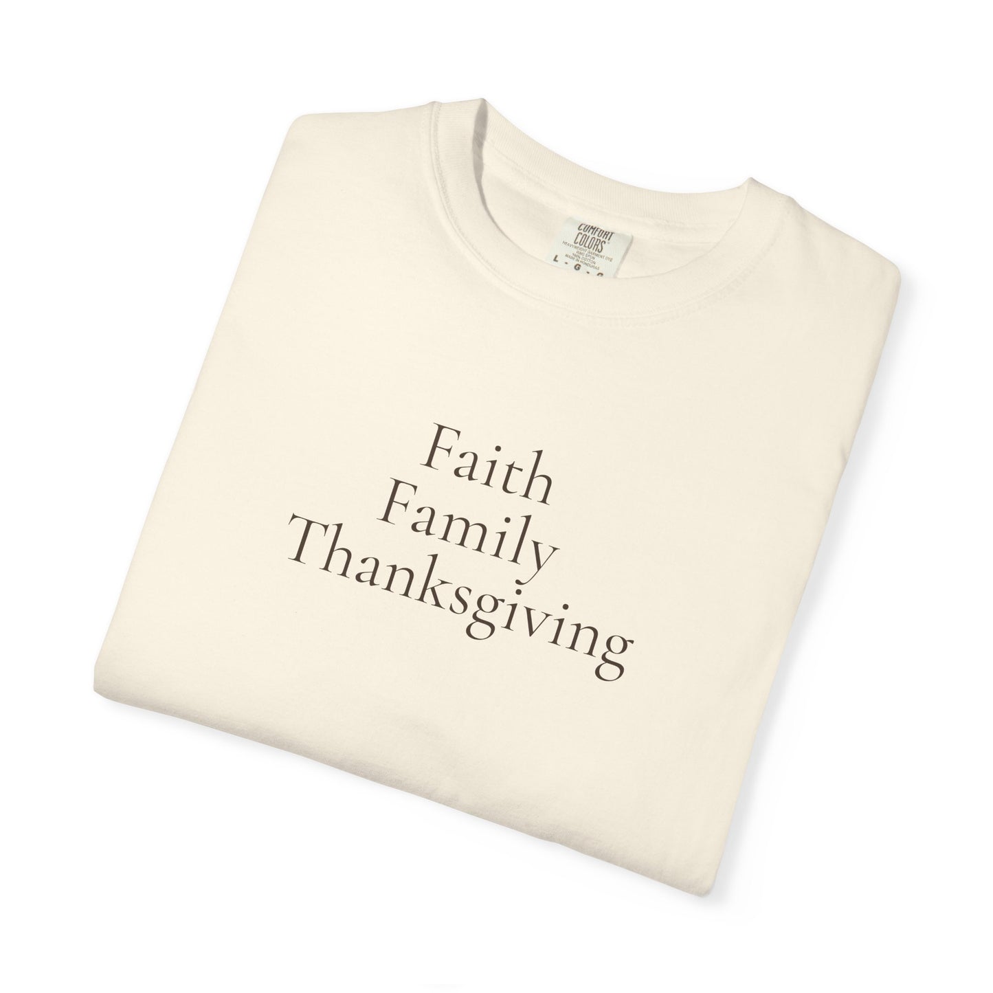 Faith Family Thanksgiving Shirt | Christian Family Apparel