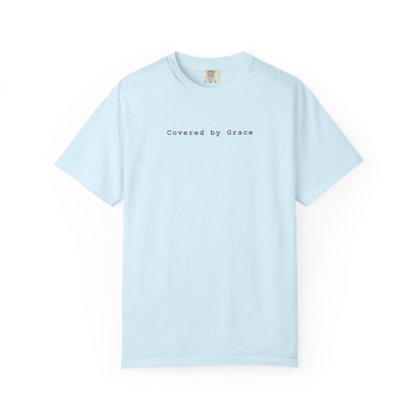 Covered by Grace Shirt | Minimalist Christian T-Shirt | Comfort Colors 1717 Tee
