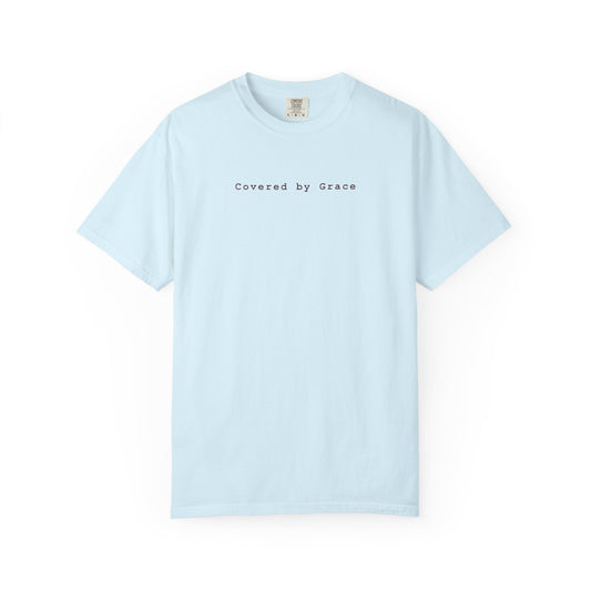 Covered by Grace Shirt | Minimalist Christian T-Shirt | Comfort Colors 1717 Tee