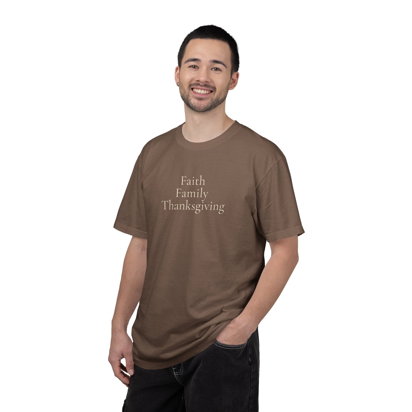 Faith Family Thanksgiving Shirt | Christian Family Apparel