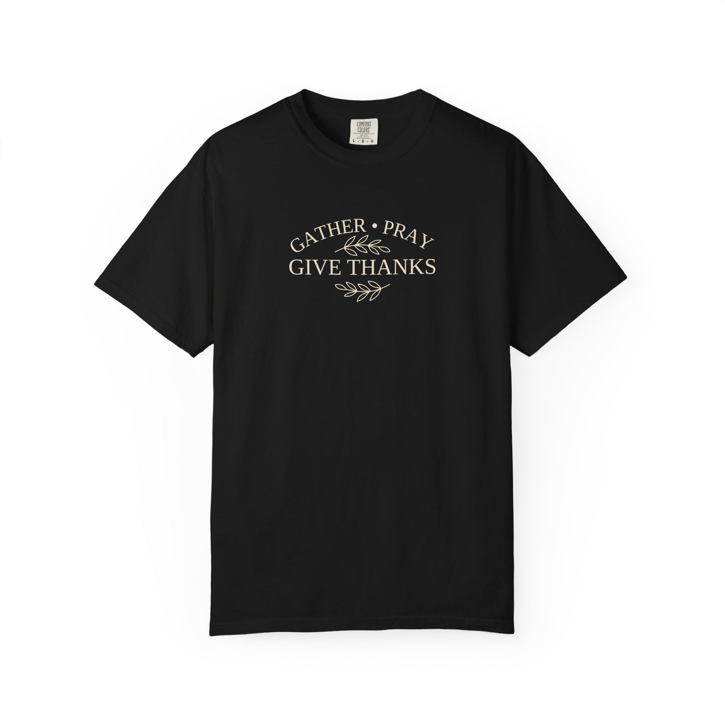 Gather Pray Give Thanks Christian Thanksgiving Shirt