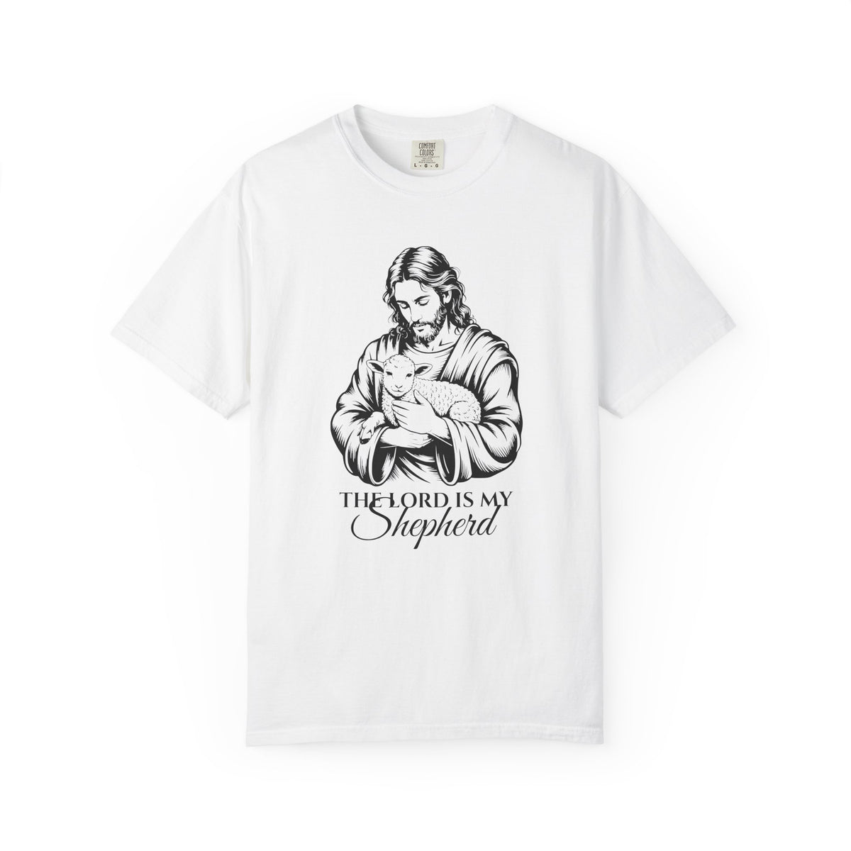 The Lord Is My Shepherd – heavyweight t-shirt | Bible verse christian tee | Comfort Colors 1717