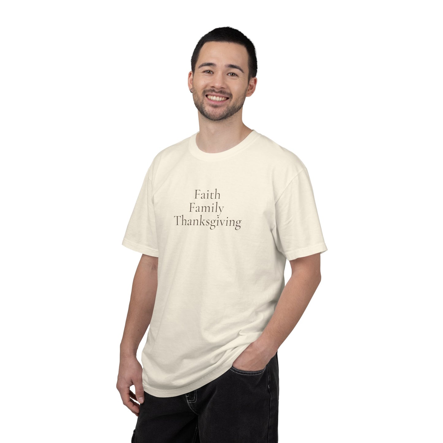 Faith Family Thanksgiving Shirt | Christian Family Apparel