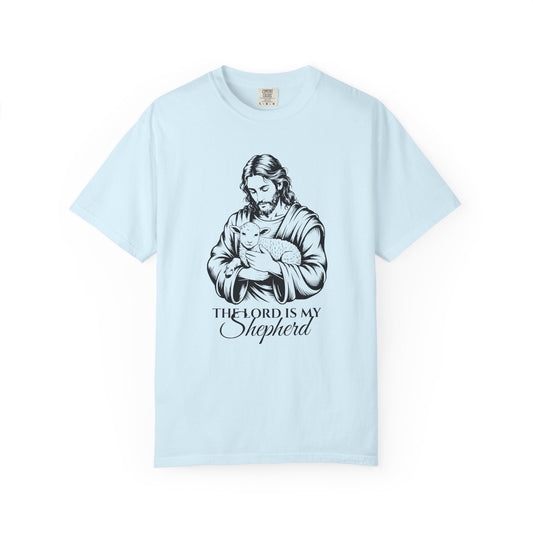 The Lord Is My Shepherd – heavyweight t-shirt | Bible verse christian tee | Comfort Colors 1717