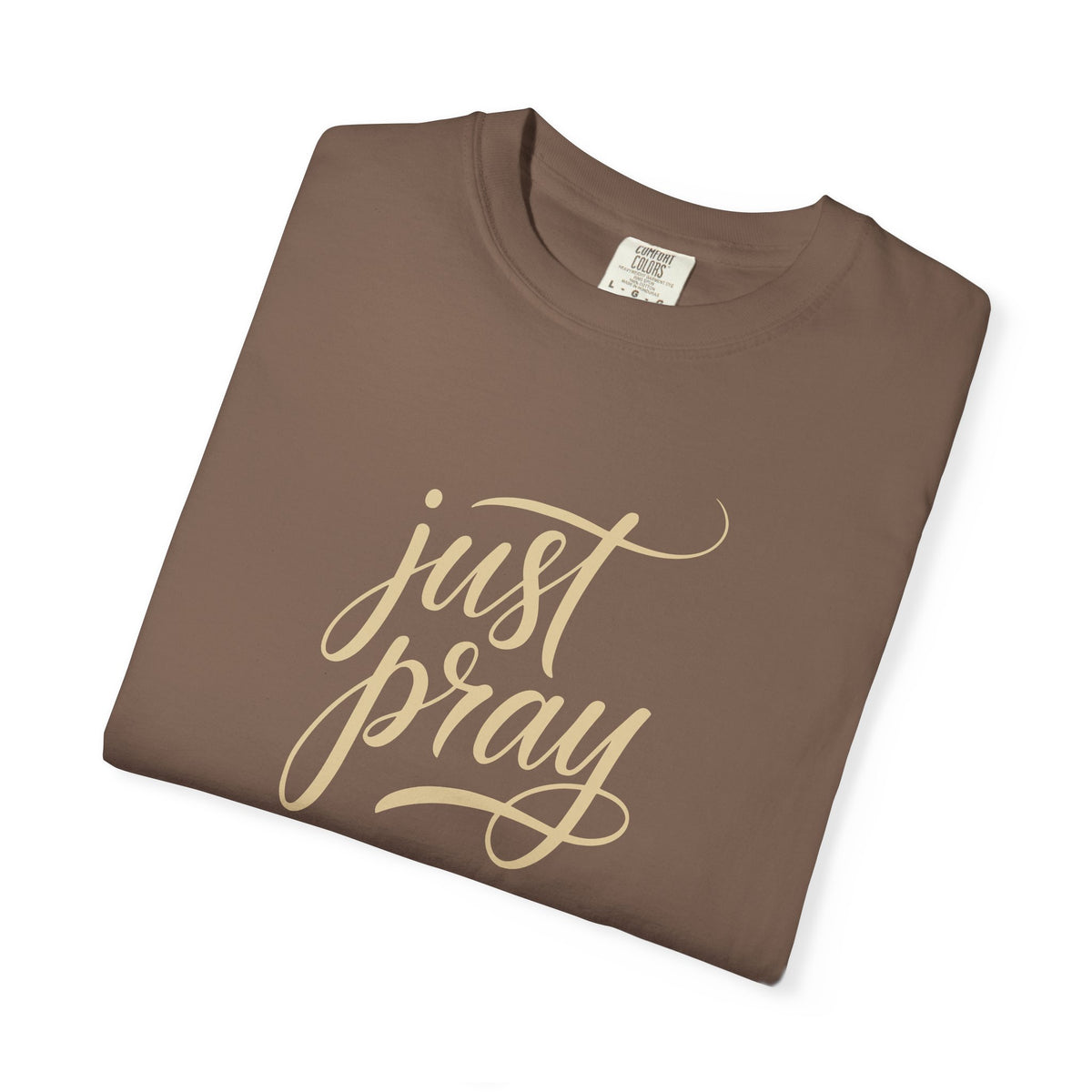 Just Pray T-Shirt — Christian Faith Tee — Comfort Colors 1717 Shirt