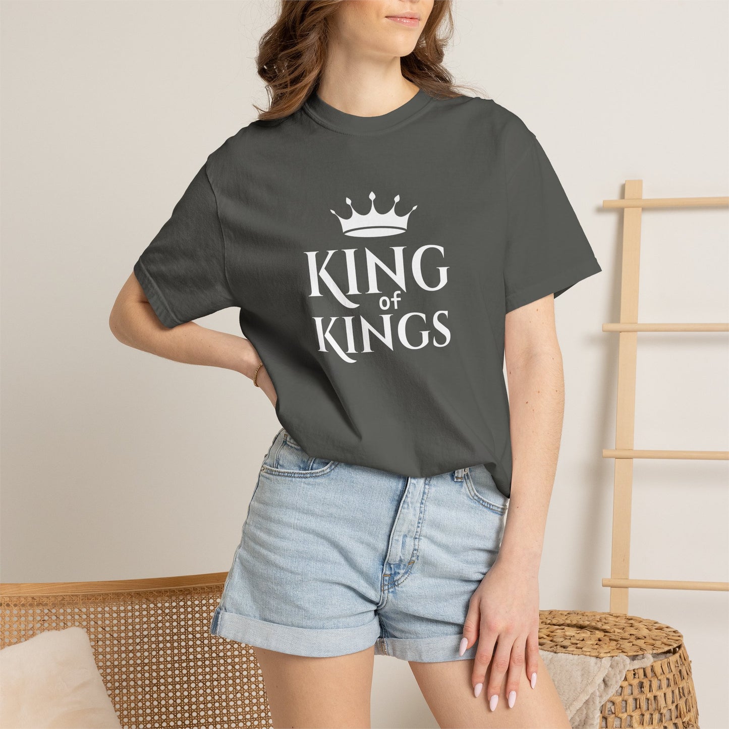 King of Kings T‑Shirt — Christian Faith Bible Tee | Comfort Colors 1717