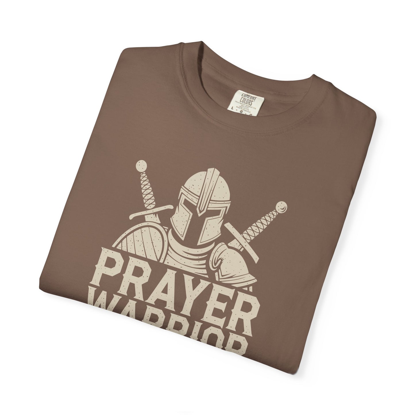 Prayer Warrior Mom T-Shirt — Christian Mom Faith Tee — Comfort Colors 1717 shirt