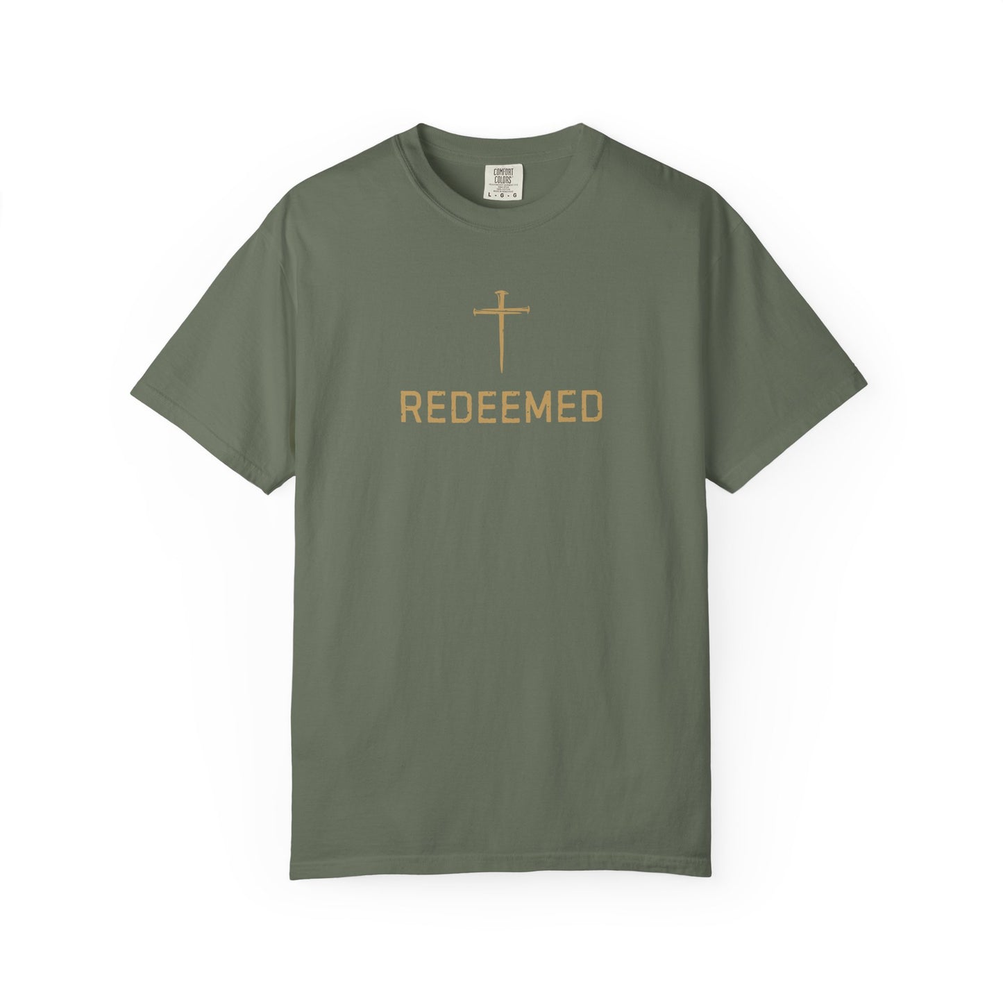 Redeemed Christian T-Shirt | Redeemed by Christ | Faith Shirt | Comfort Colors 1717 Graphic Tee | Jesus Christ Christian Apparel