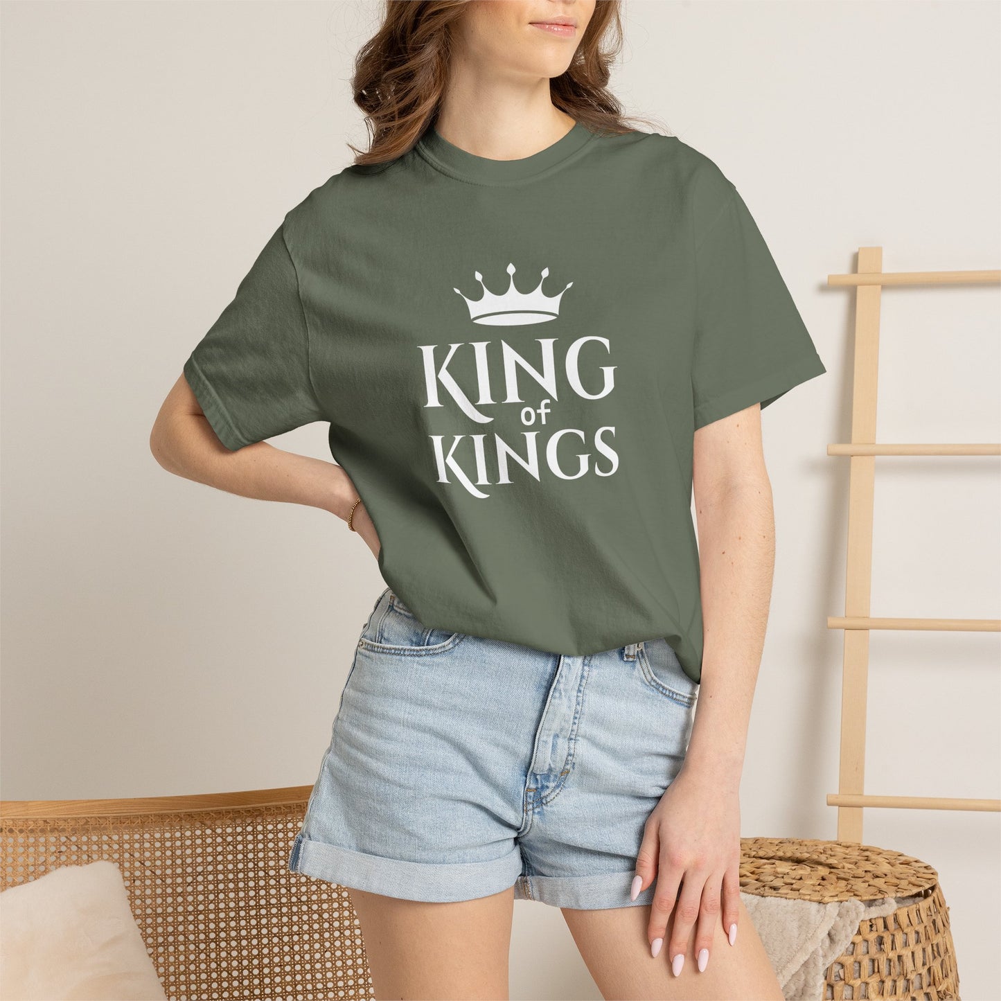 King of Kings T‑Shirt — Christian Faith Bible Tee | Comfort Colors 1717