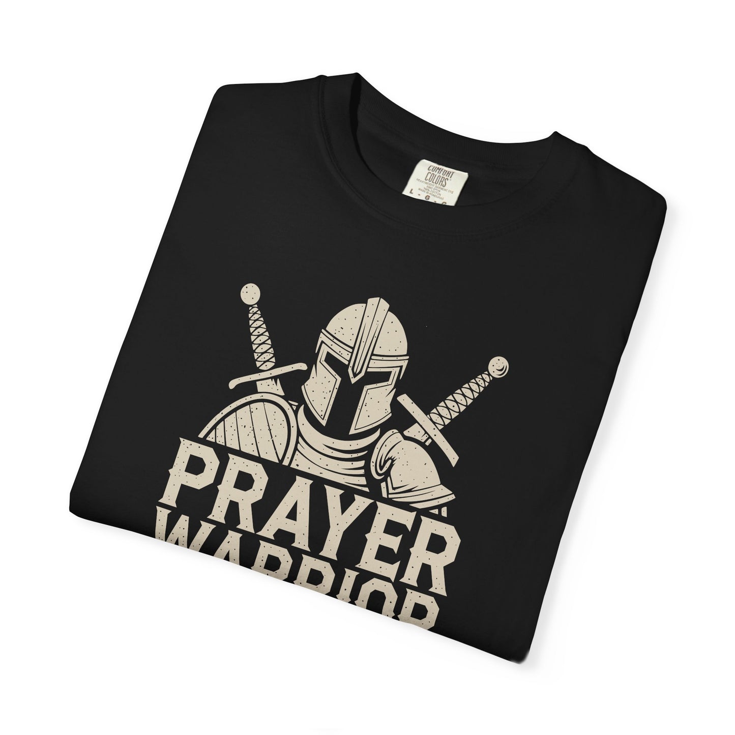 Prayer Warrior Mom T-Shirt — Christian Mom Faith Tee — Comfort Colors 1717 shirt