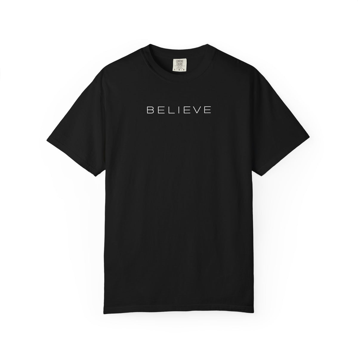 Minimalist “Believe” Christian T-Shirt | Believe Shirt | Comfort Colors 1717 Graphic Tee |