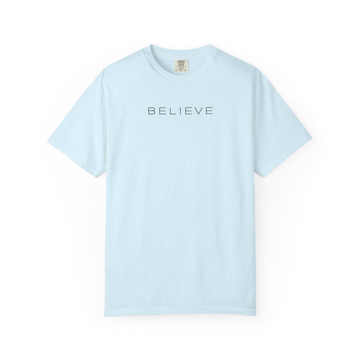 Minimalist “Believe” Christian T-Shirt | Believe Shirt | Comfort Colors 1717 Graphic Tee |