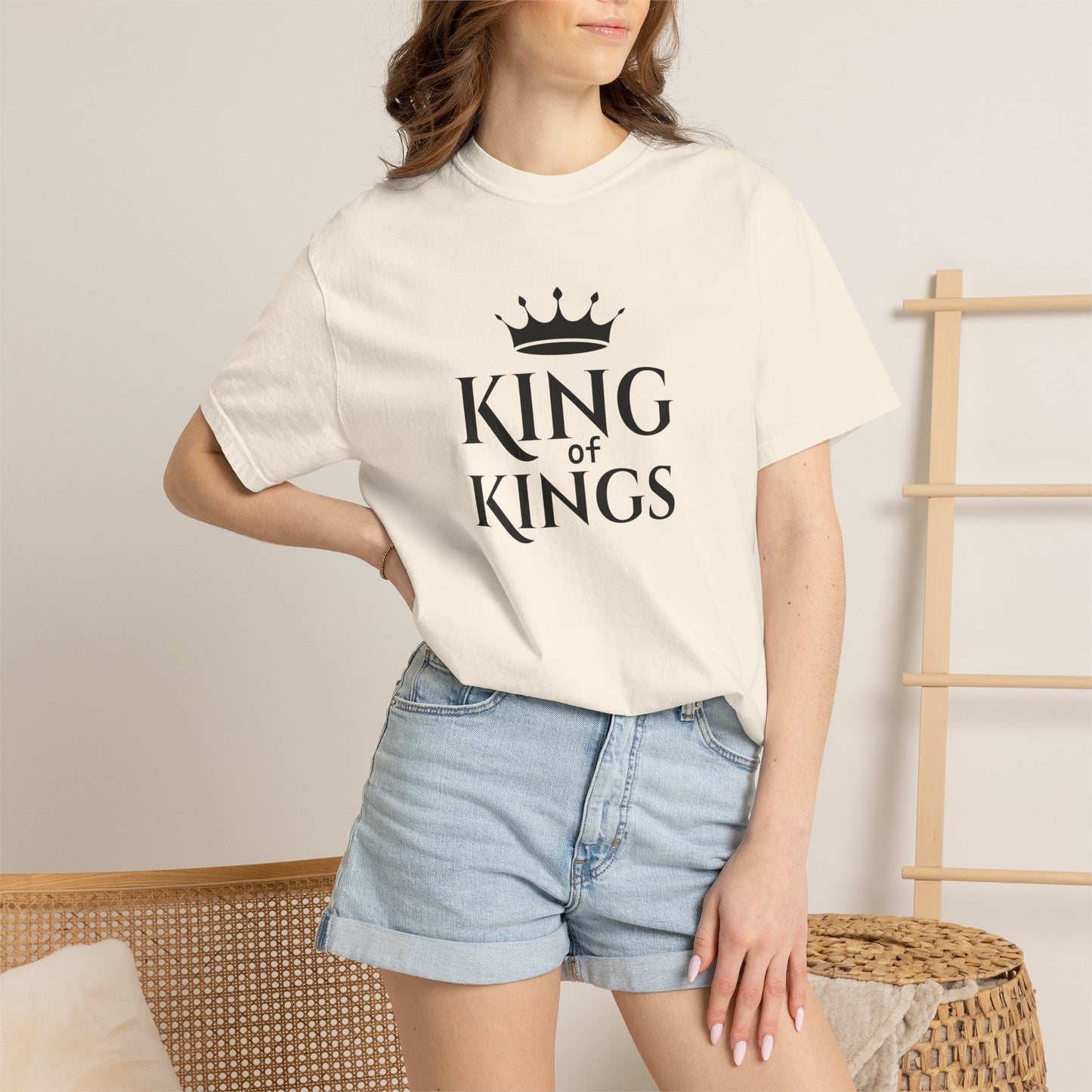 King of Kings T‑Shirt — Christian Faith Bible Tee | Comfort Colors 1717