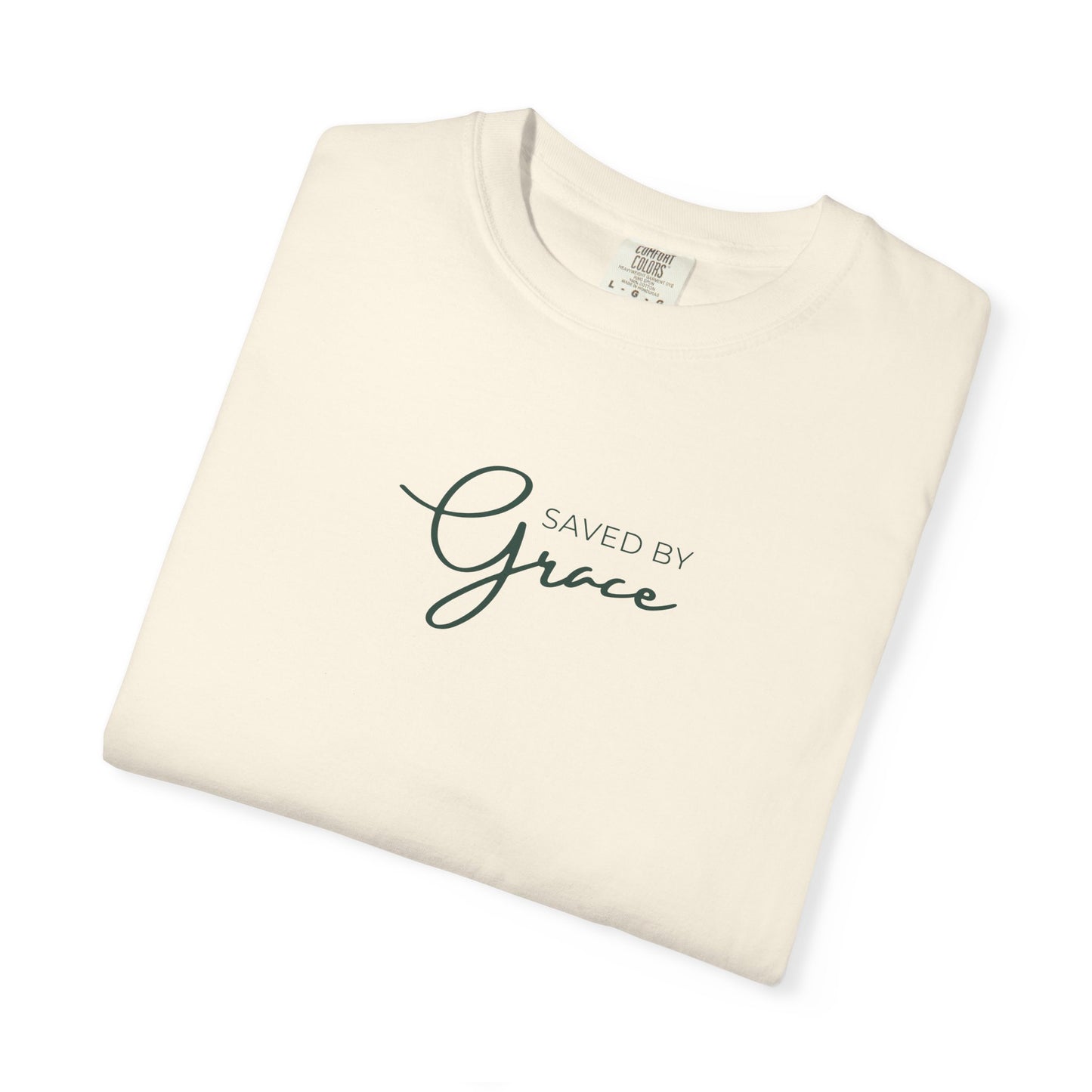 Saved By Grace Christian T-Shirt | Comfort Colors 1717