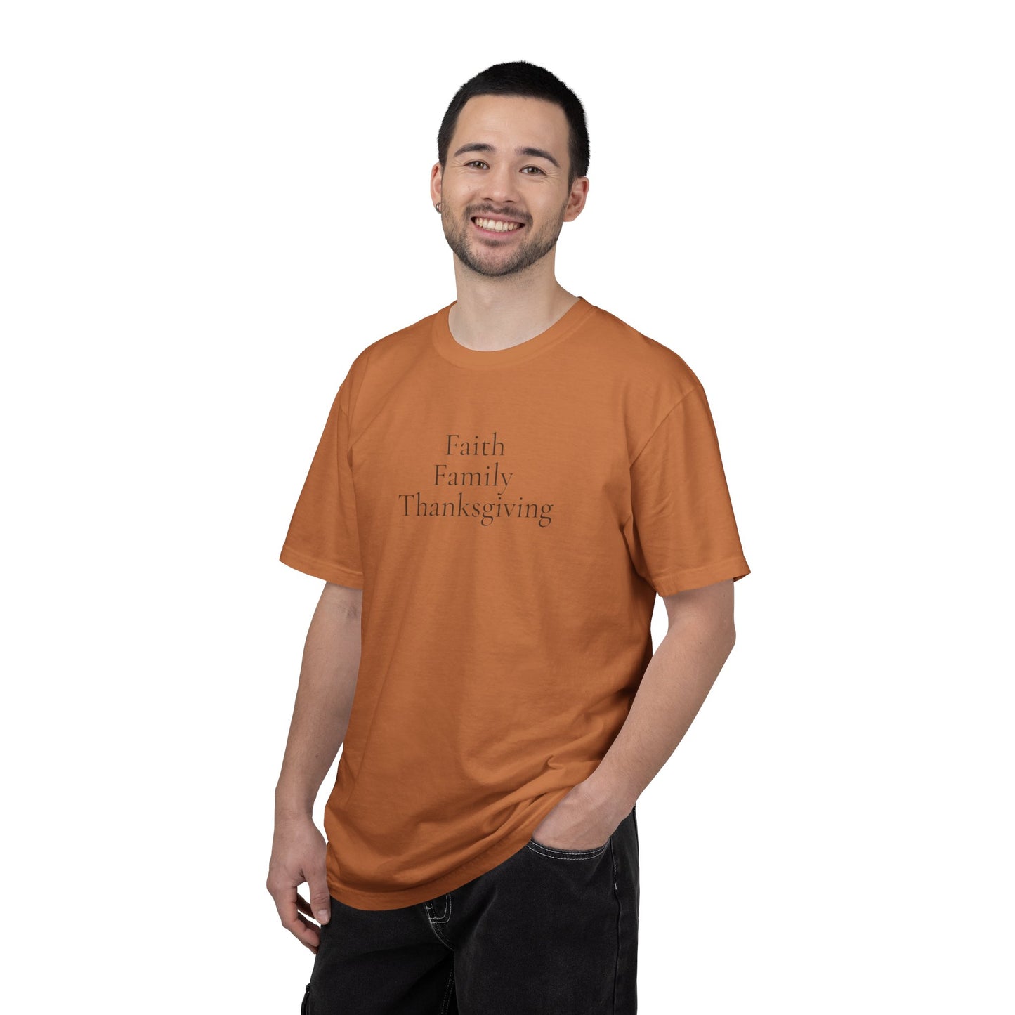 Faith Family Thanksgiving Shirt | Christian Family Apparel
