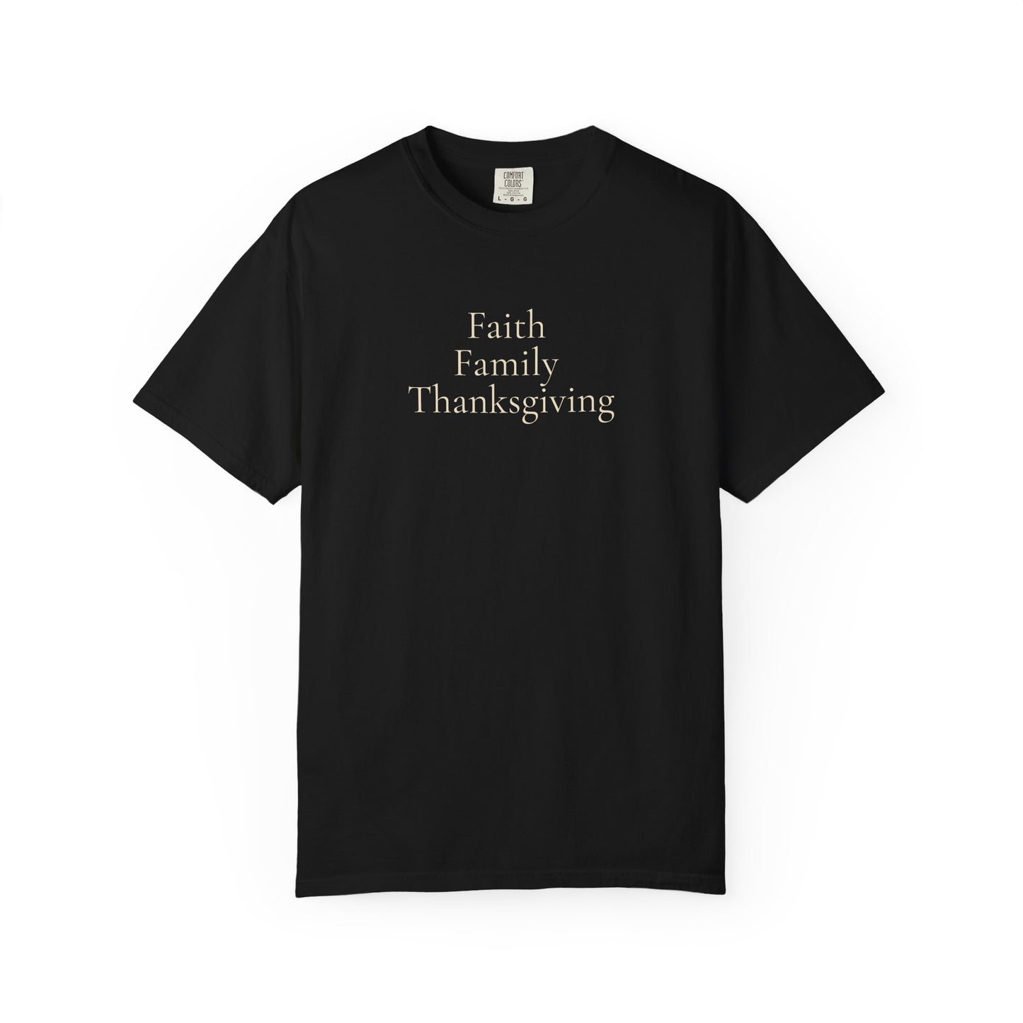 Faith Family Thanksgiving Shirt | Christian Family Apparel
