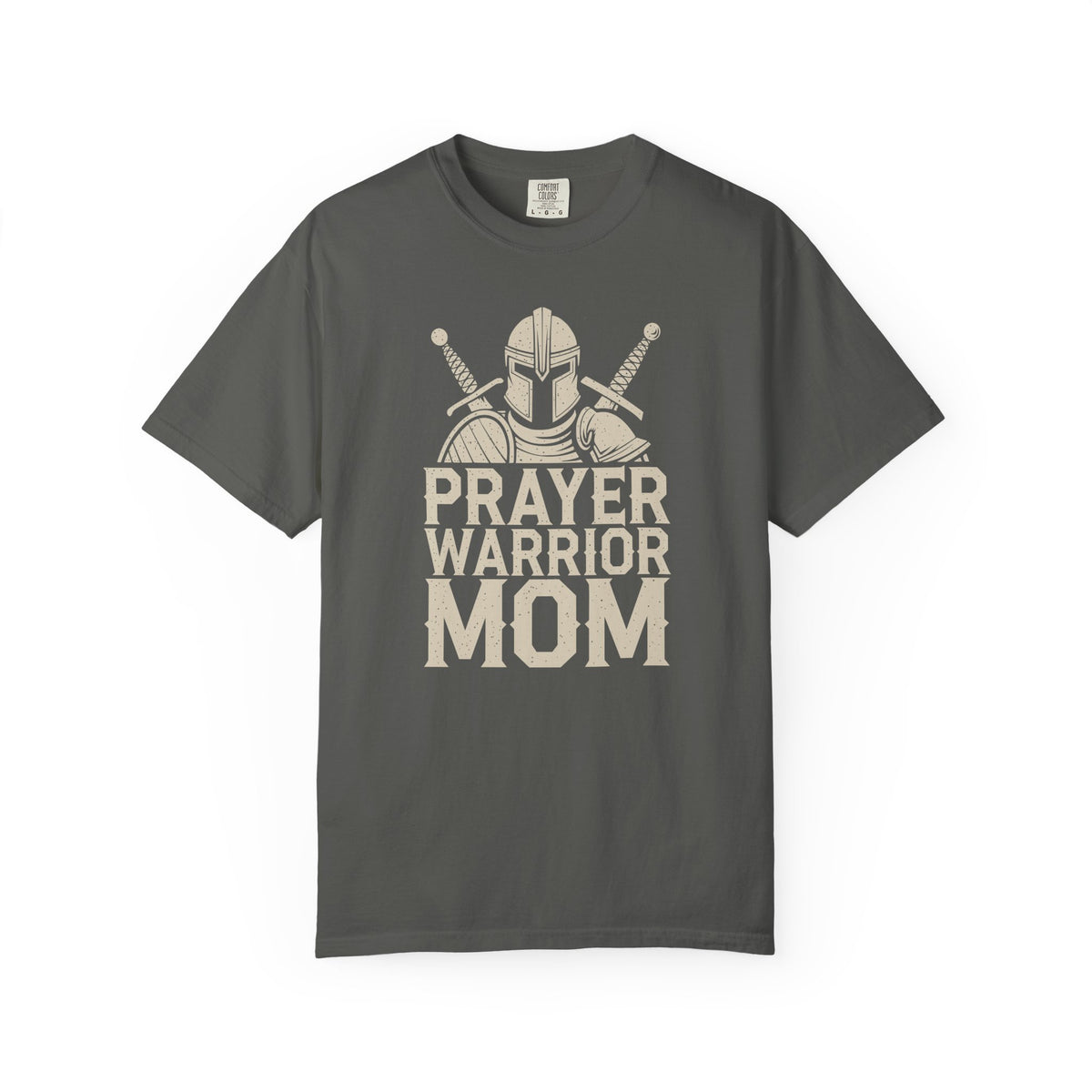 Prayer Warrior Mom T-Shirt — Christian Mom Faith Tee — Comfort Colors 1717 shirt