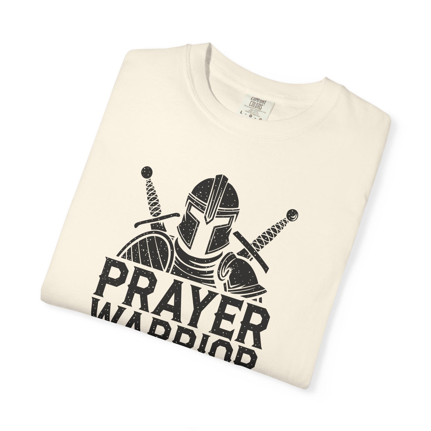 Prayer Warrior Mom T-Shirt — Christian Mom Faith Tee — Comfort Colors 1717 shirt