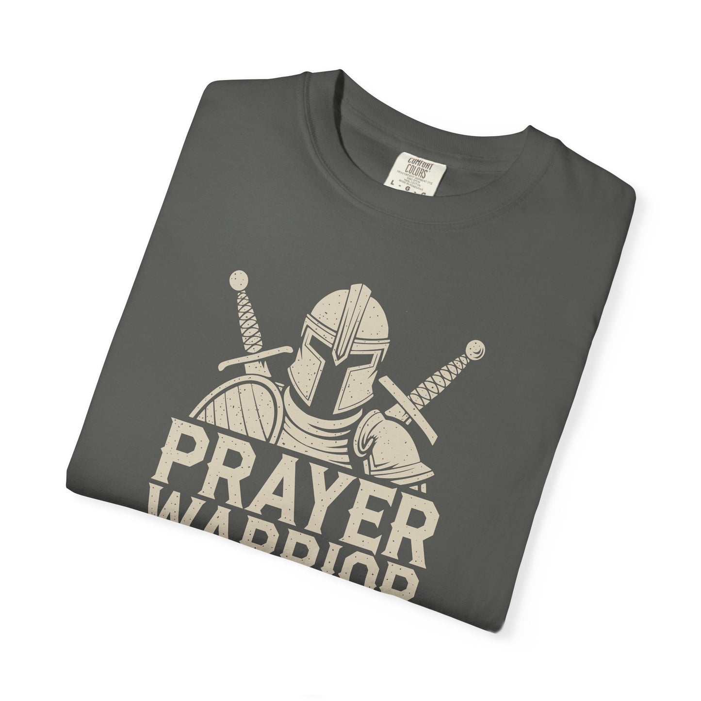 Prayer Warrior Mom T-Shirt — Christian Mom Faith Tee — Comfort Colors 1717 shirt