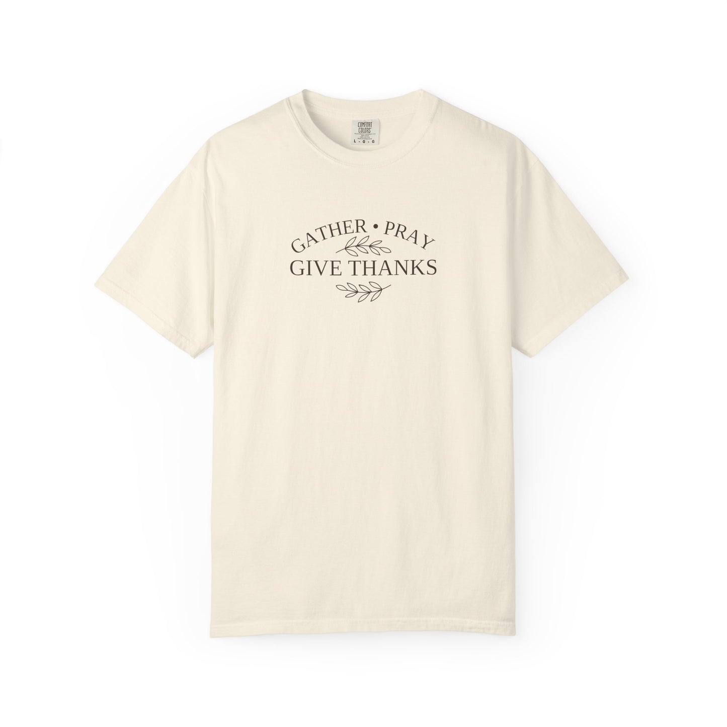 Gather Pray Give Thanks Christian Thanksgiving Shirt