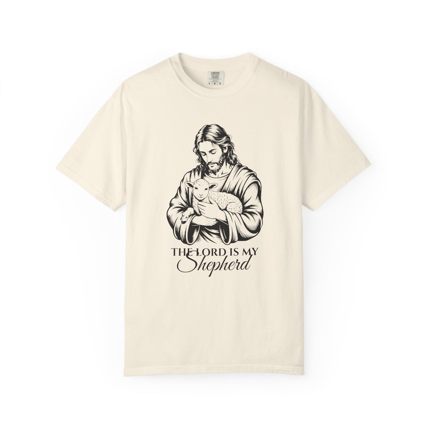 The Lord Is My Shepherd – heavyweight t-shirt | Bible verse christian tee | Comfort Colors 1717