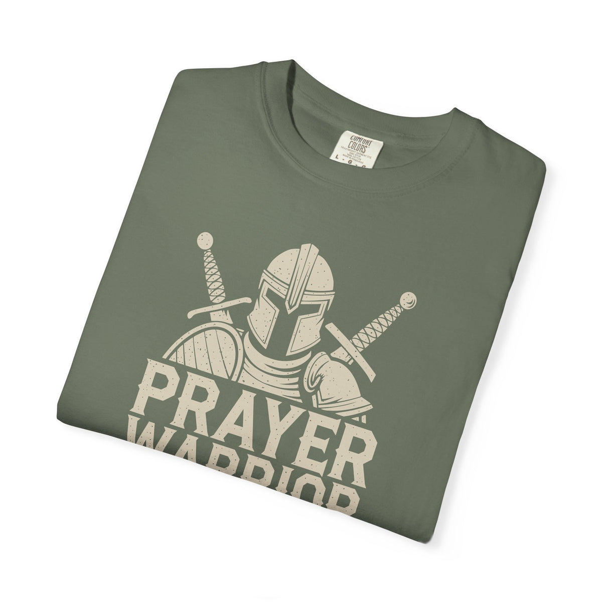 Prayer Warrior Mom T-Shirt — Christian Mom Faith Tee — Comfort Colors 1717 shirt