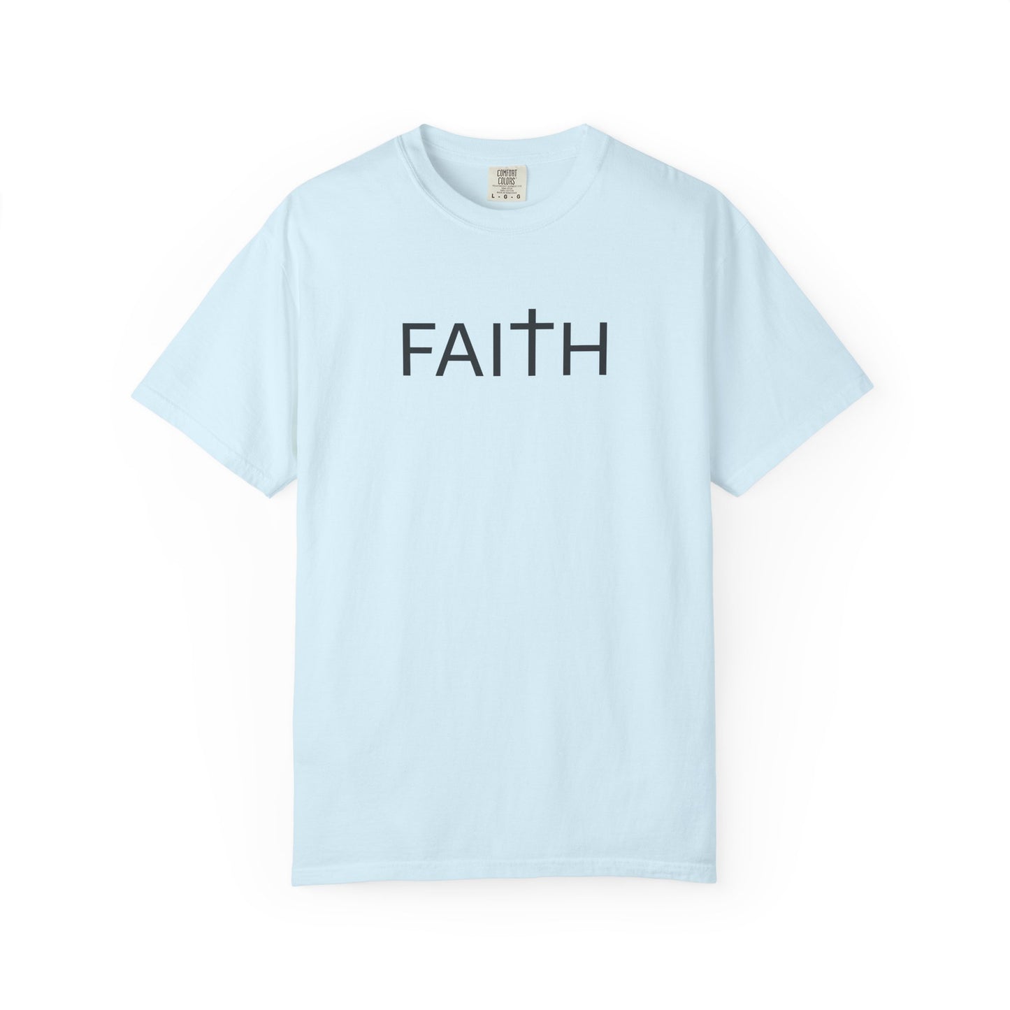 FAITH Christian T-Shirt | Comfort Colors 1717 Minimalist Faith Tee