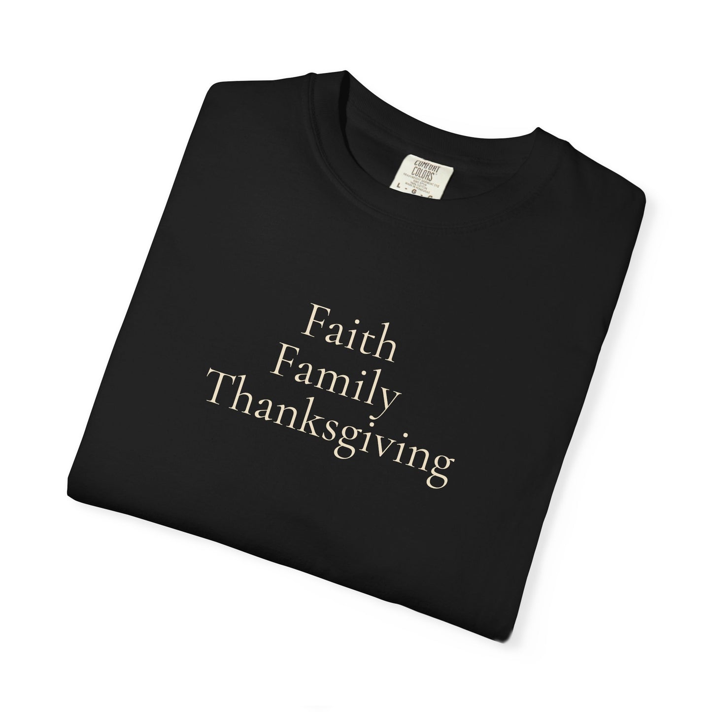 Faith Family Thanksgiving Shirt | Christian Family Apparel