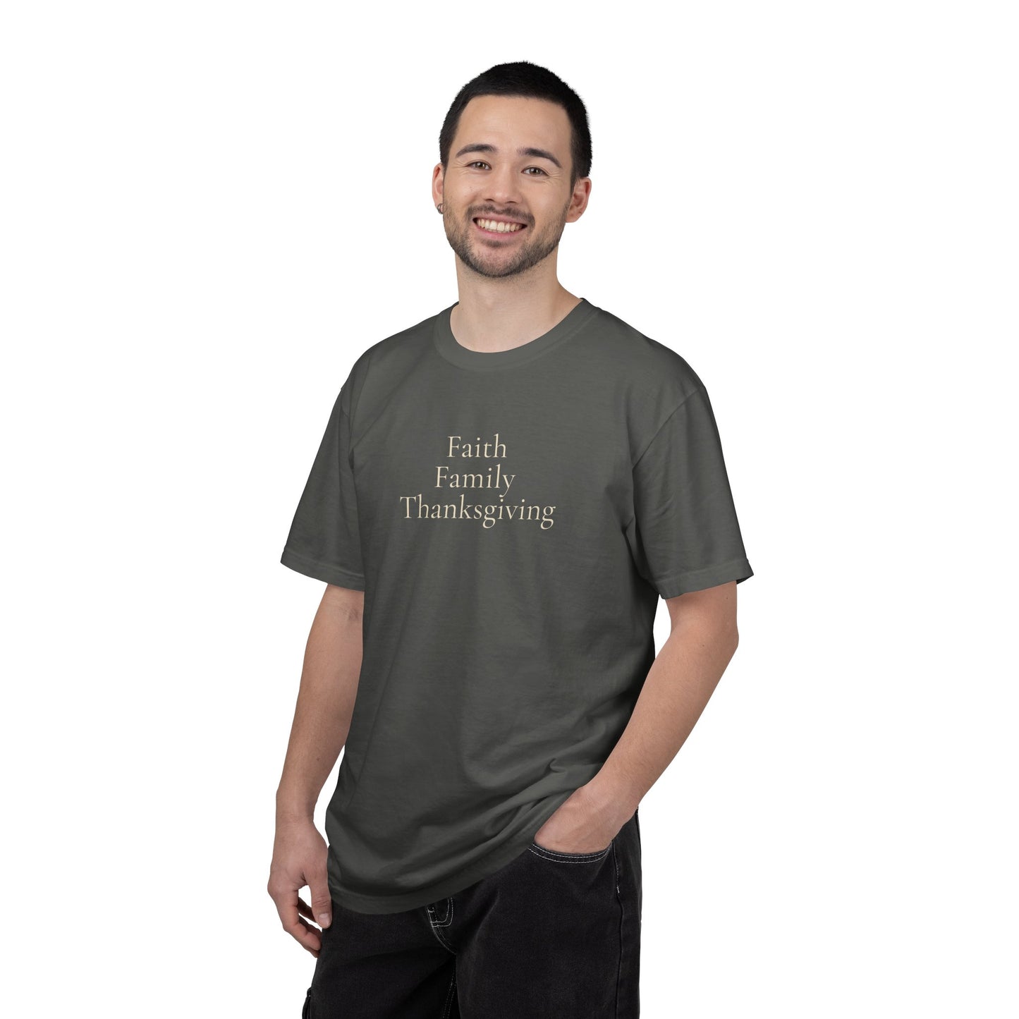 Faith Family Thanksgiving Shirt | Christian Family Apparel