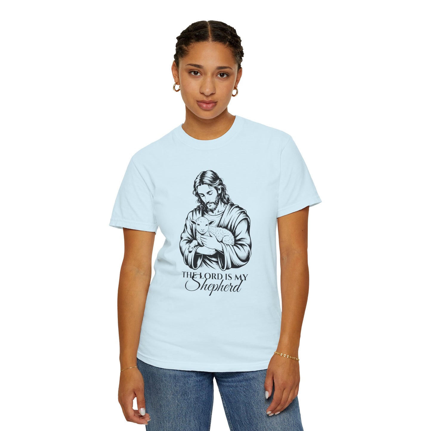 The Lord Is My Shepherd – heavyweight t-shirt | Bible verse christian tee | Comfort Colors 1717