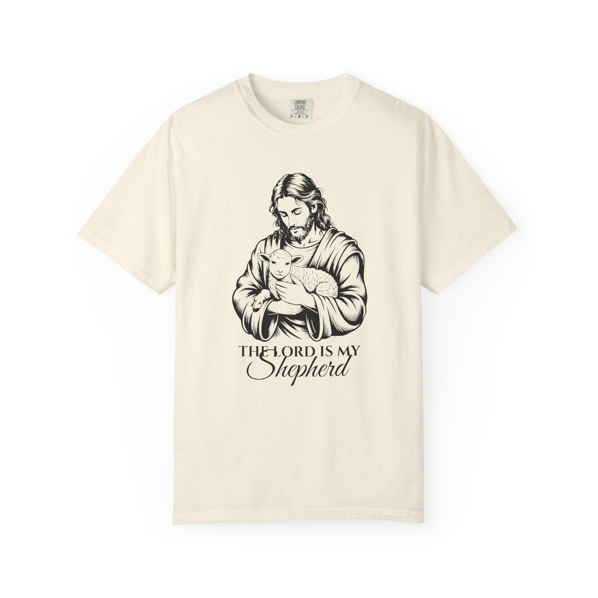 The Lord Is My Shepherd – heavyweight t-shirt | Bible verse christian tee | Comfort Colors 1717