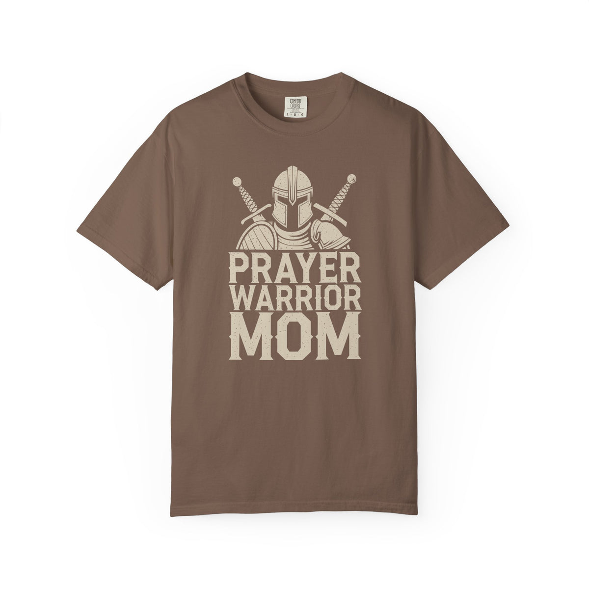 Prayer Warrior Mom T-Shirt — Christian Mom Faith Tee — Comfort Colors 1717 shirt