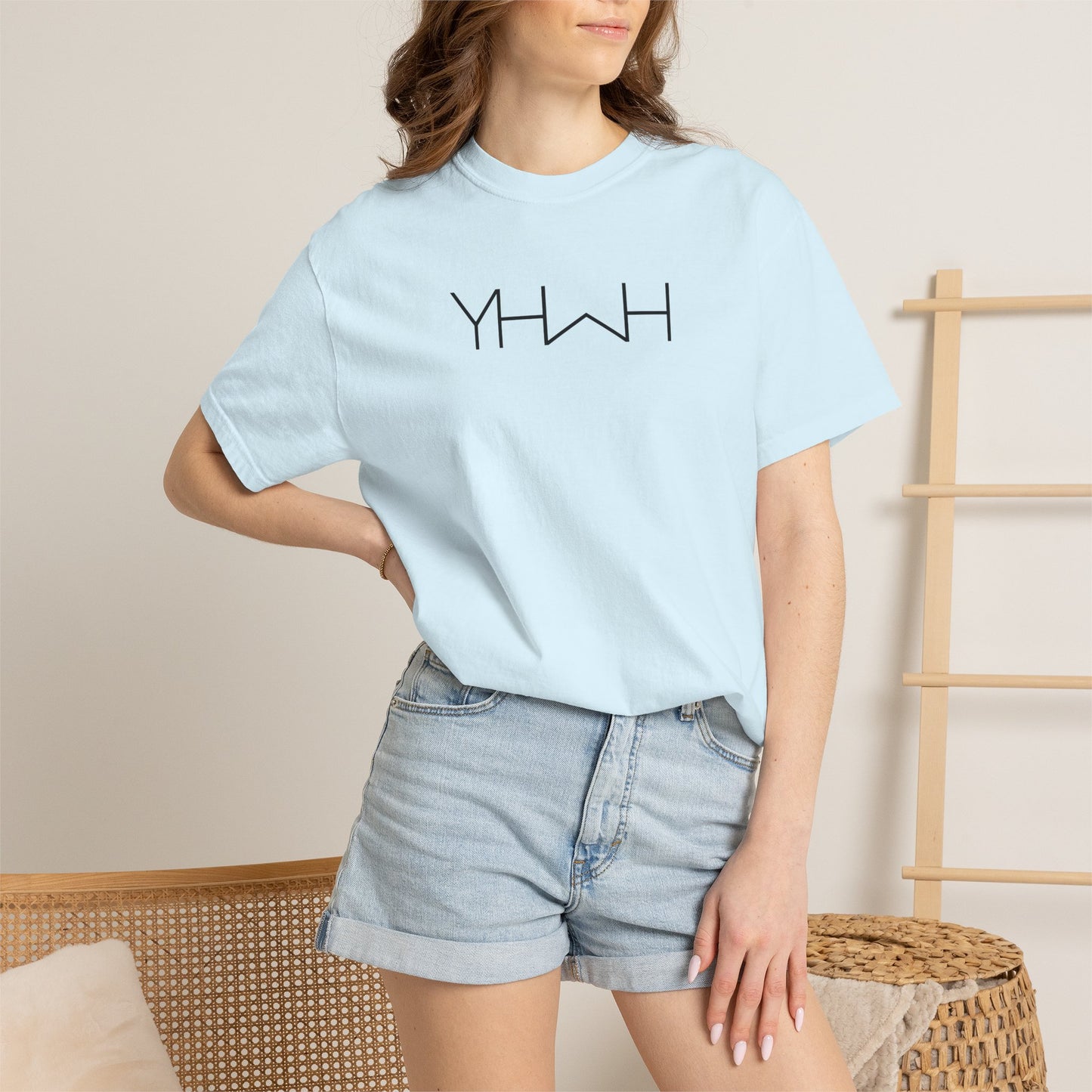 Yahweh Minimalistic Christian T-Shirt | Comfort Colors 1717 Shirt