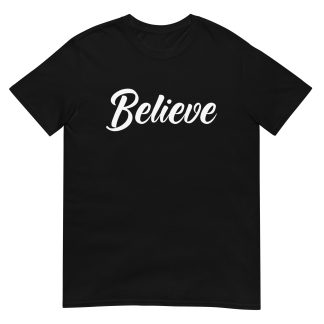 Minimalist "Believe" Shirt – Premium Cotton Faith Tee