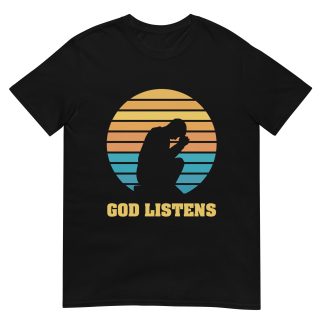 God Listens - Christian Prayer T-Shirt, Faith-Inspired Comfort