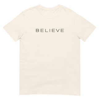 Minimalist "Believe" Christian T-Shirt – Gildan 64000 Softstyle Tee
