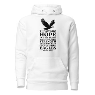 Isaiah 40:31 Bible Verse Unisex Hoodie - Christian Scripture cotton hoodie