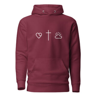 John 3:16 Christian Hoodie – Faith, Love & Light Design