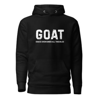 GOAT Christian Hoodie – Grace Overcomes All Troubles